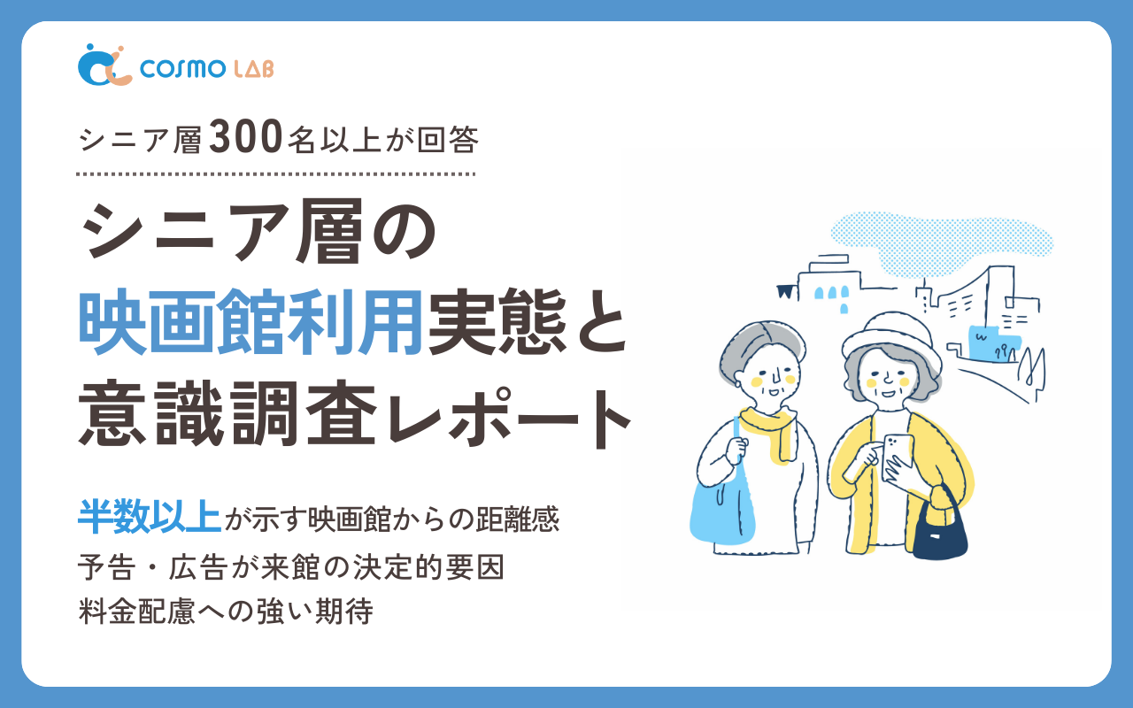 【無料配布】シニア層の映画館利用実態と意識調査レポート 2025年