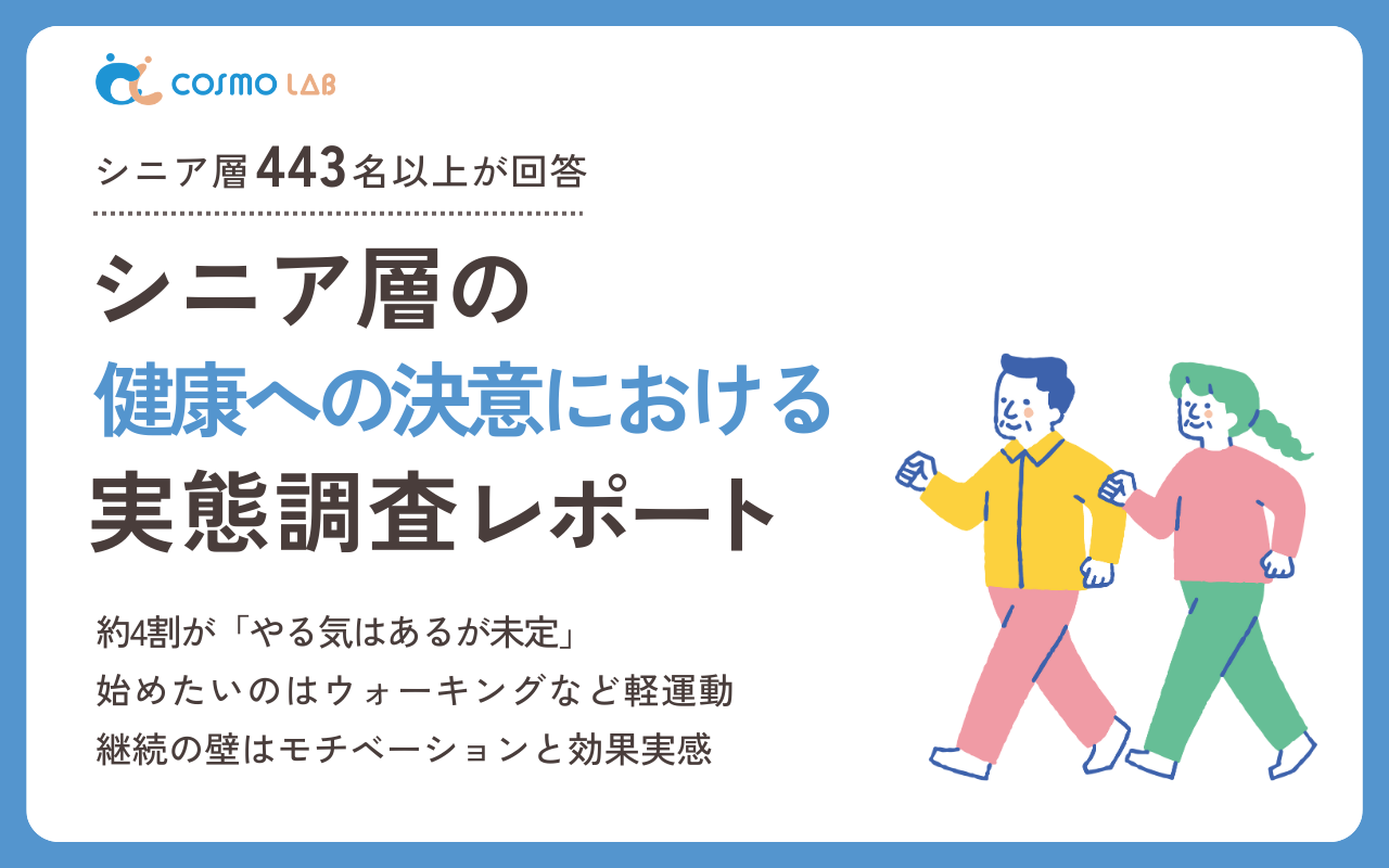 【2025年版】シニア層の 健康への決意 に関する意識と実態調査